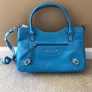 Turquoise Blue Satchel/Crossbody